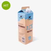 Молоко пастеризованное 2,5%, STEPNOY, Украина, 100