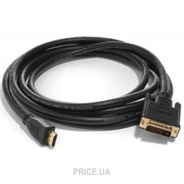 Кабель, адаптер DVI, HDMI, VGA ATcom HDMI-DVI 5.0m (9154)