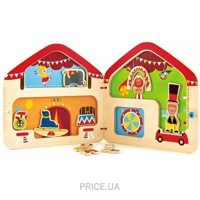 Hape Деревянная книга Цирк (E3017)