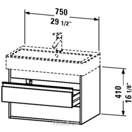 Мебель для ванных комнат Duravit Ketho KT6637