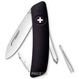 Нож туристический Swiza D02 Black (KNI.0020.1010)