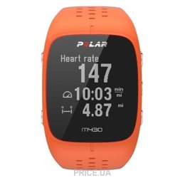 Умные часы, браслет спортивный Polar M430 (Orange)