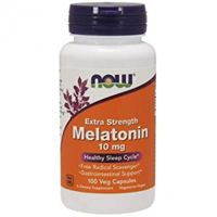 Фото NOW Melatonin 10 мг, 100 вегакапсул
