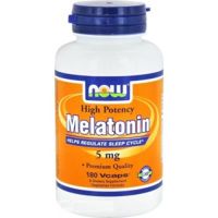 NOW Melatonin 5 мг, 180 капсул