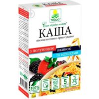 Каша овсяная Терра со сливками, клубникой и ежевик
