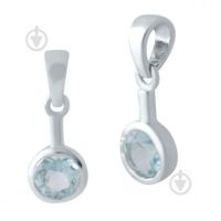 Серебряная подвеска SilverBreeze с топазом (204388